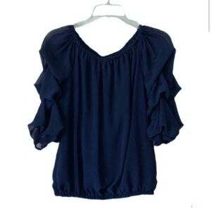 Prelude Navy Blouse Medium